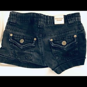 Vigoss Girls black jean shorts 8